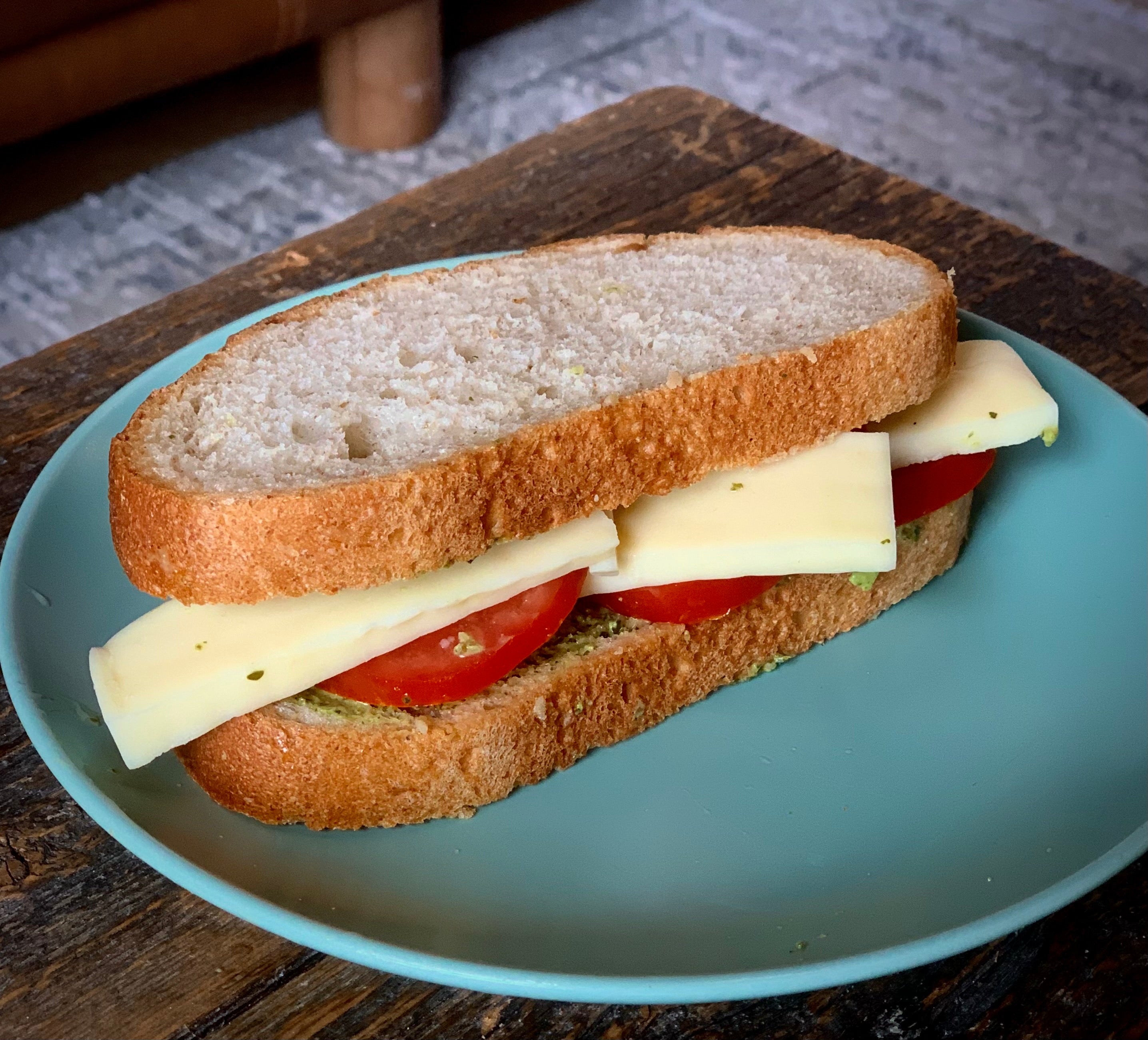 Grillé Tomates Pesto Mozzarella