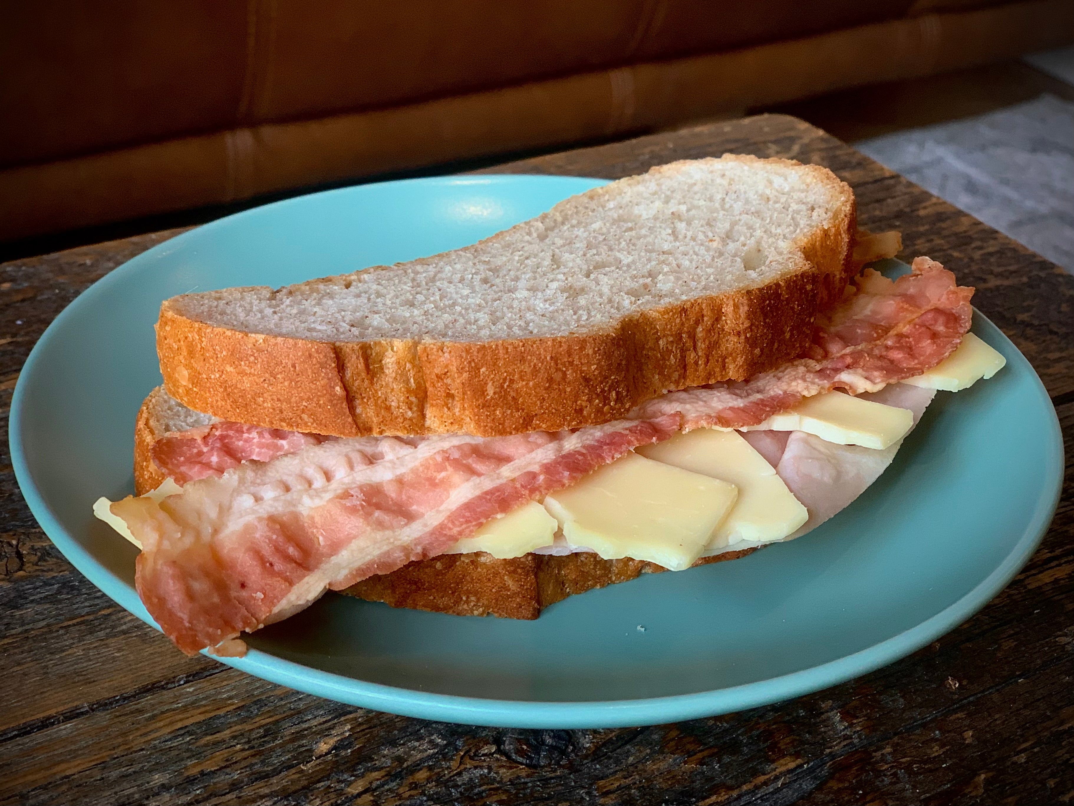 Grillé Déjeuner Oeuf Bacon Fromage